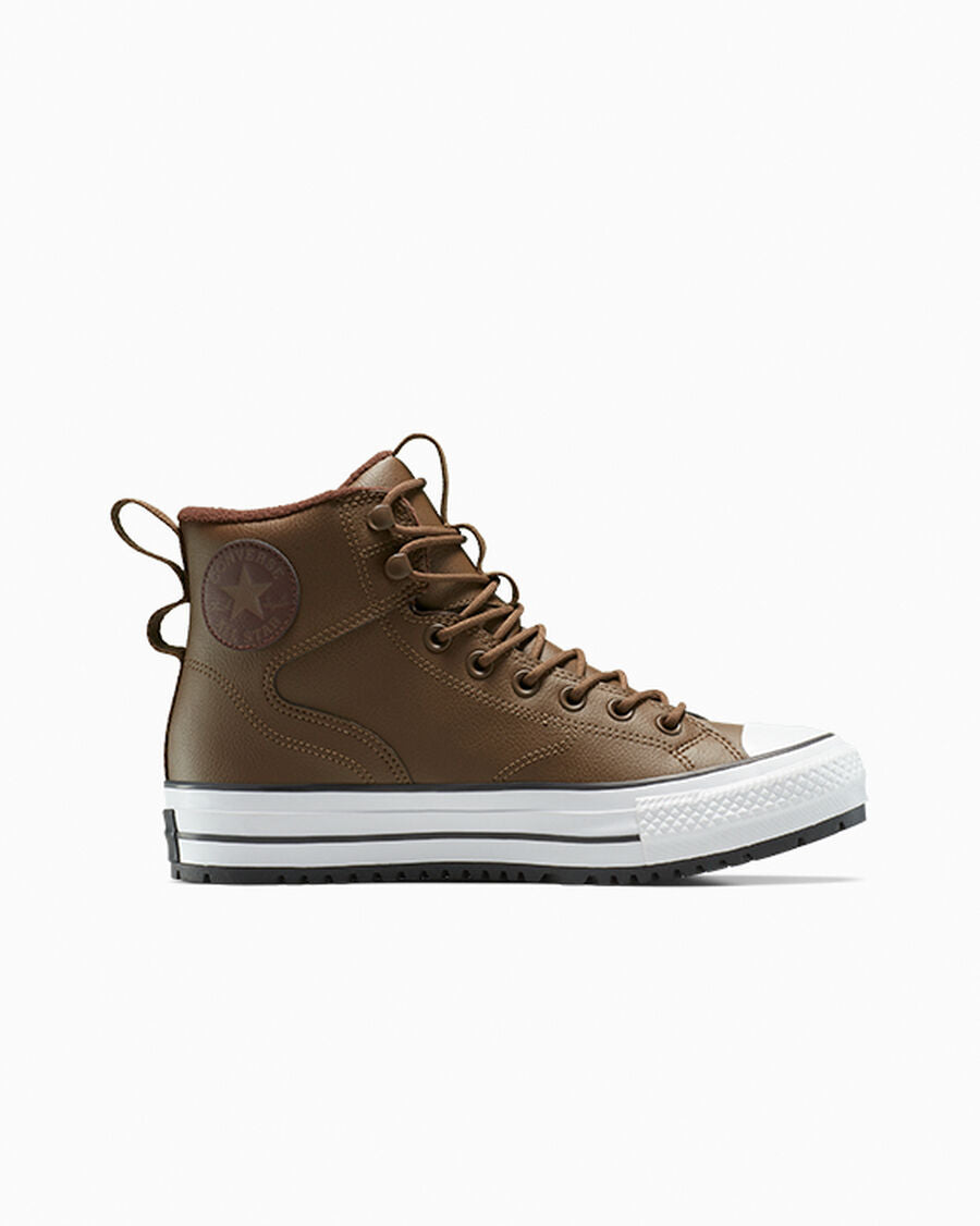 Water-Repellent High Top Hiker Boot - Grounded/Totally Fudged/White