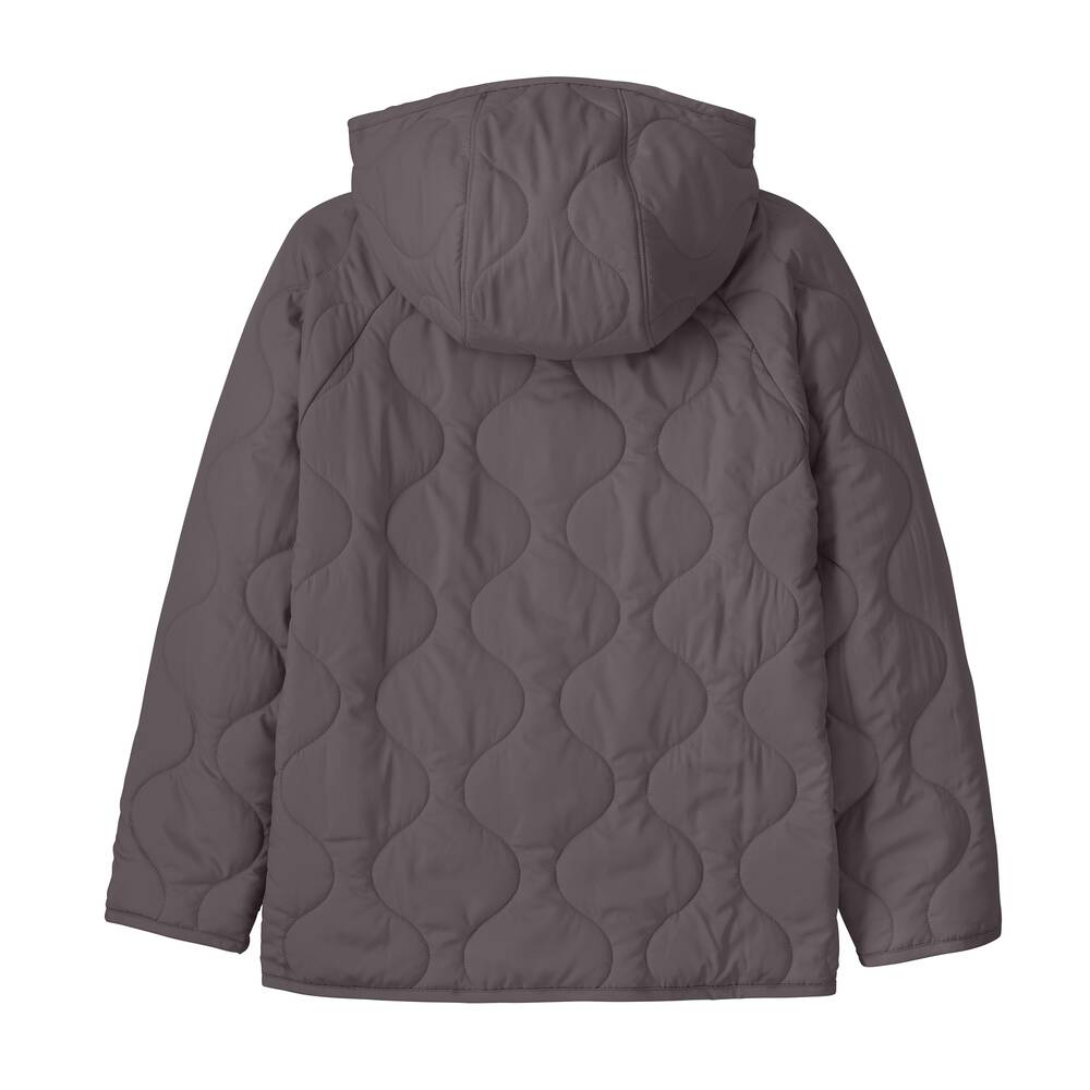 Kids' Quilted Insulated Hooded Jacket - Gray