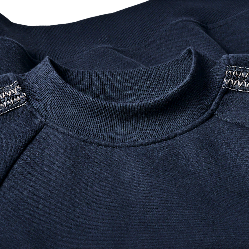 Men's Trimmed Crewneck Sweatshirt - Brown