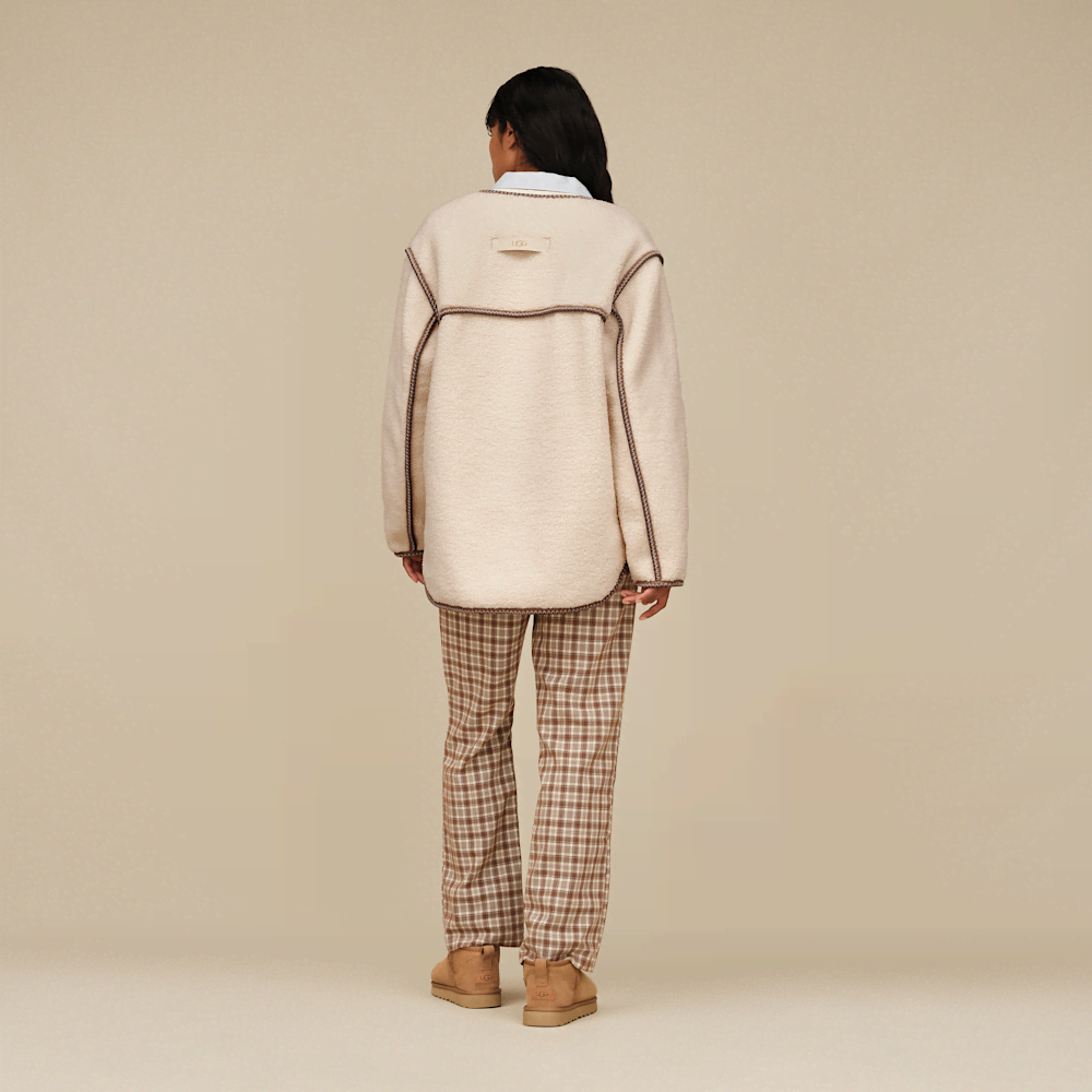 Women's Plush Fleece Lined Jacket - Brass