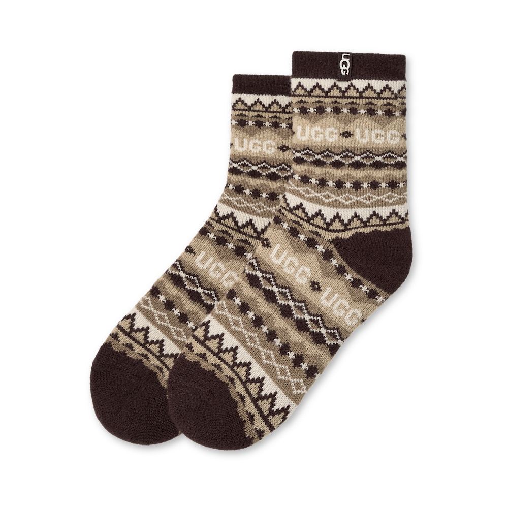 Women's Fair Isle Quarter Socks