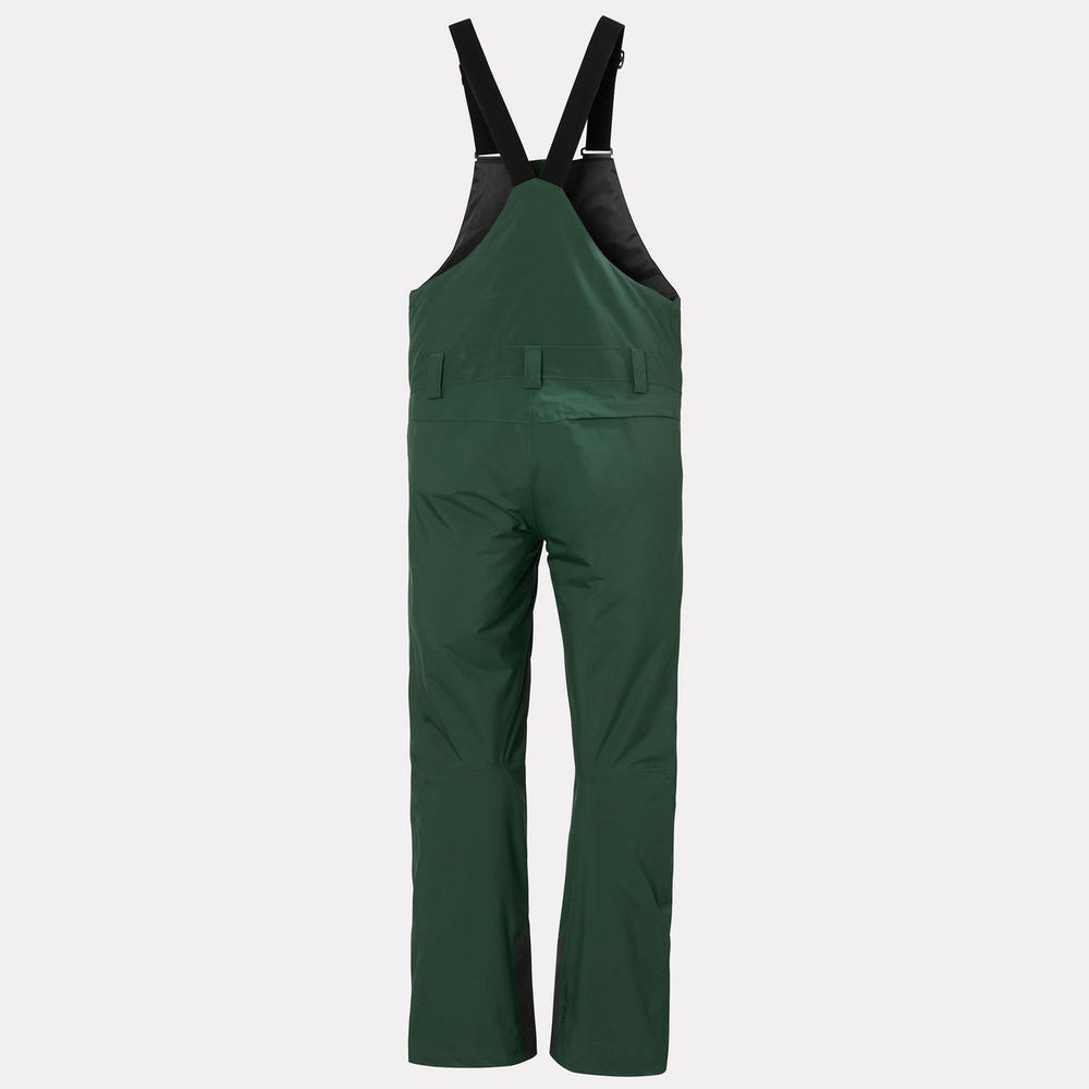 Men's Insulated Ski Bib Pants - Green