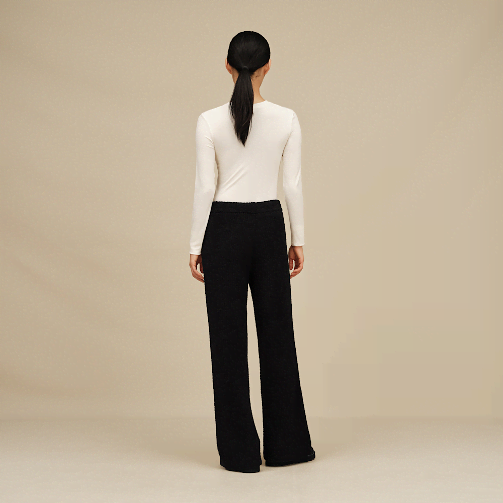 Women's Ribbed Straight-Leg Pants - Allspice