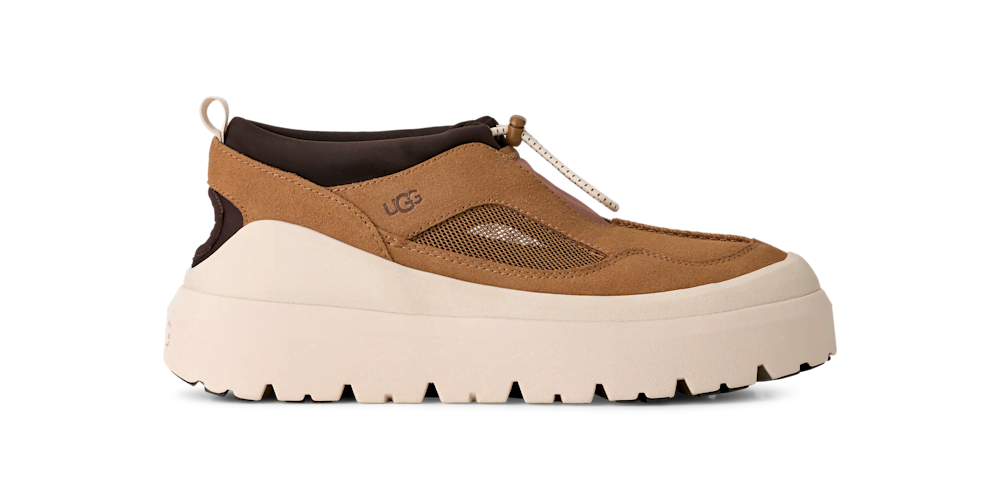 Men's Suede Mesh Hybrid Shoe - Chestnut