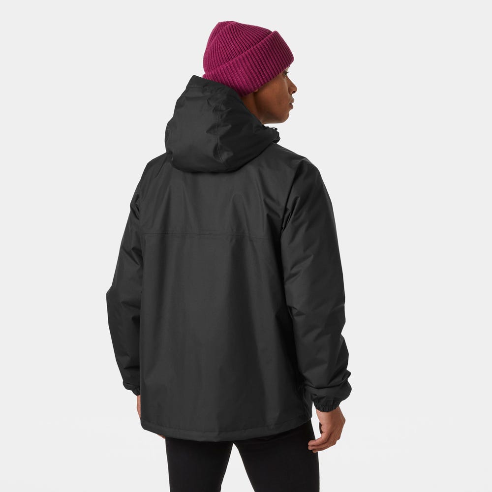 Men's Waterproof Fleece-Lined Jacket - Black
