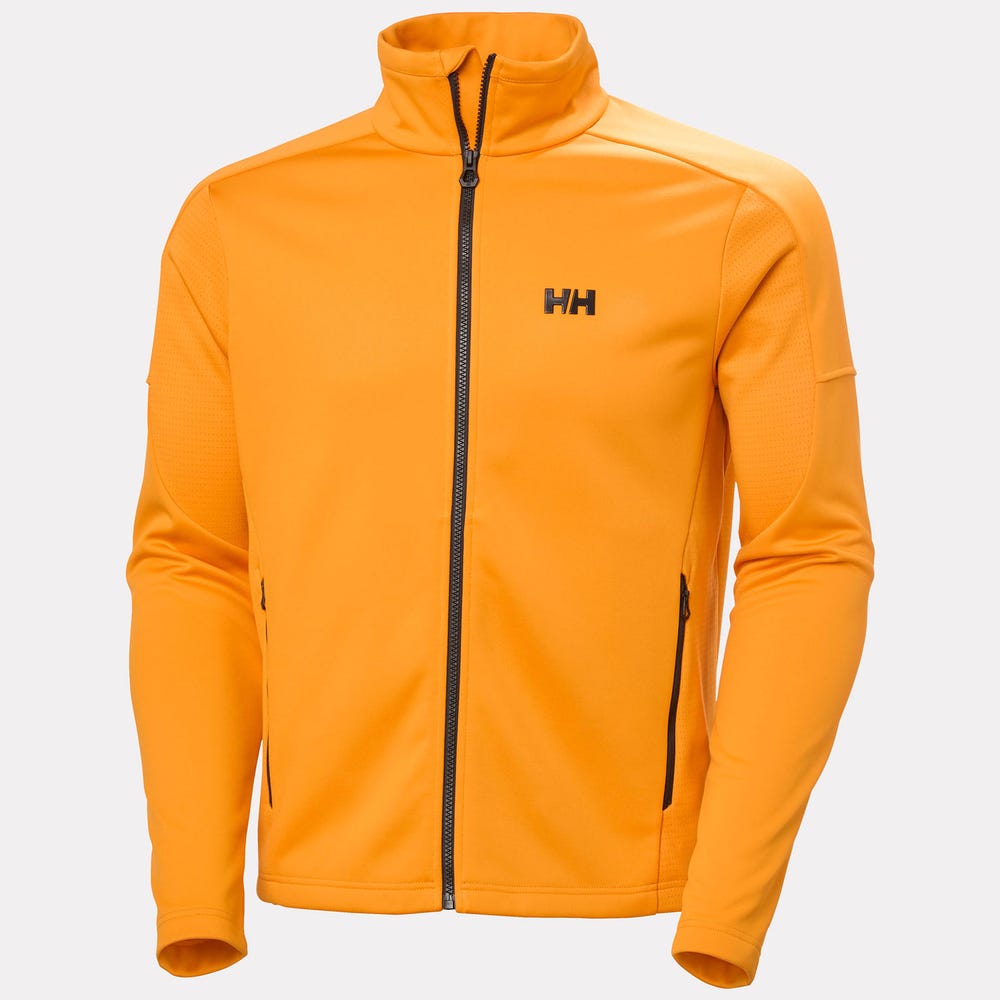 Men's Full-Zip Fleece Jacket - Orange