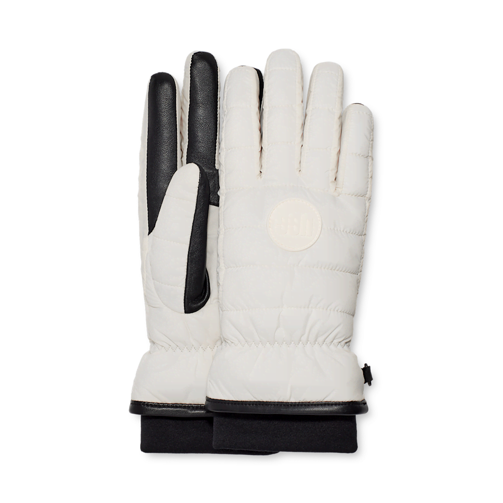 Women's Water-Resistant Quilted Leather Palm Gloves