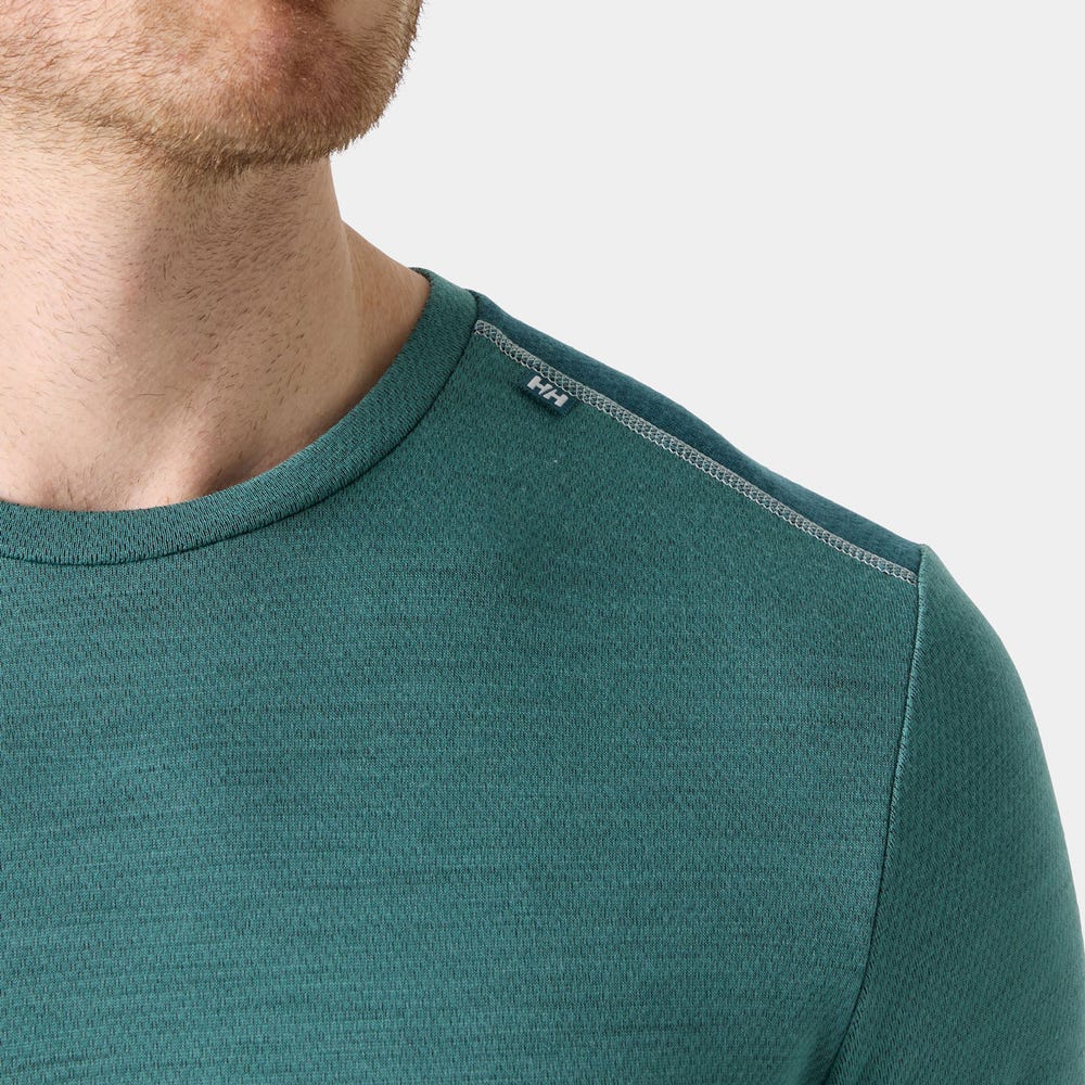 Men's Merino Wool Base Layer Top - Blue