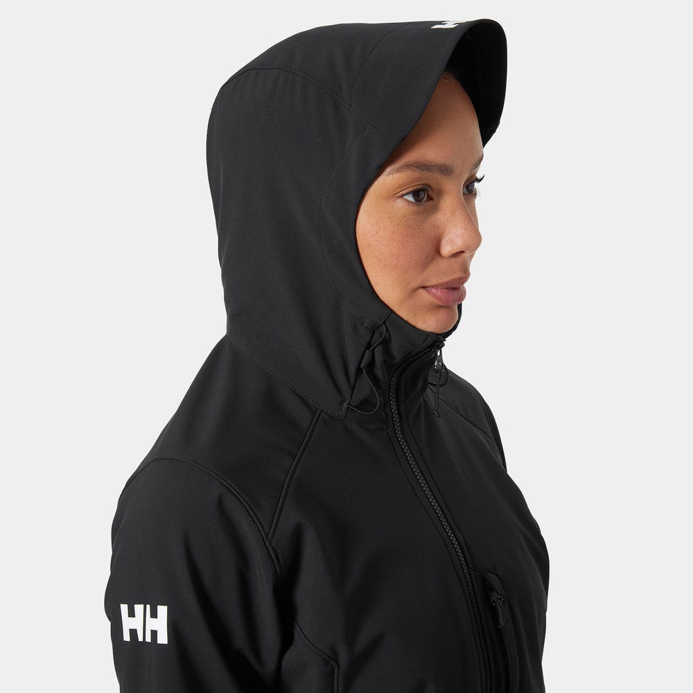 Women's Hooded Softshell Jacket - Black