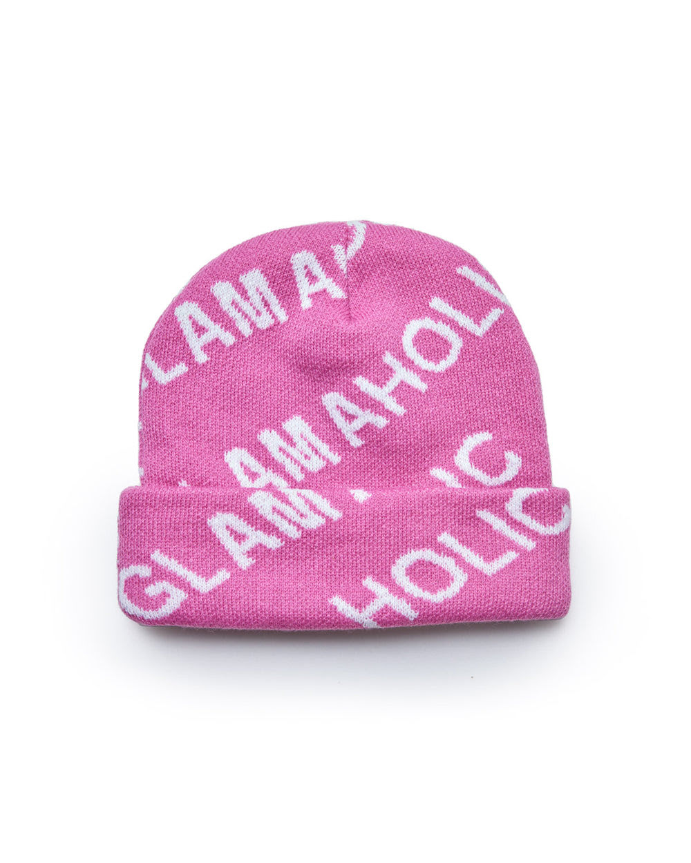 Wool Blend Cuffed Beanie - Hot Pink