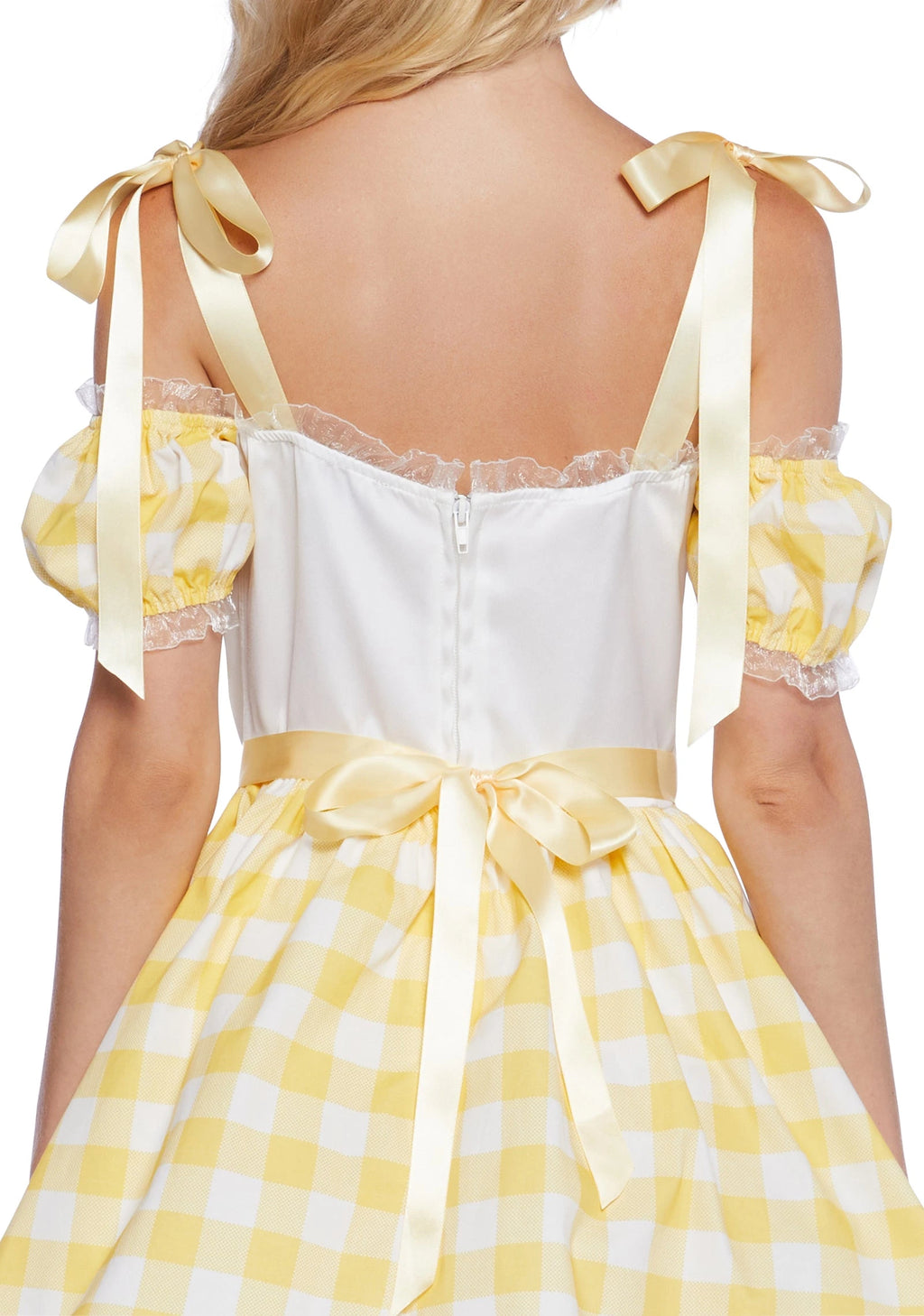 Gingham Dress & Bear Accessory Costume Set - Yellow