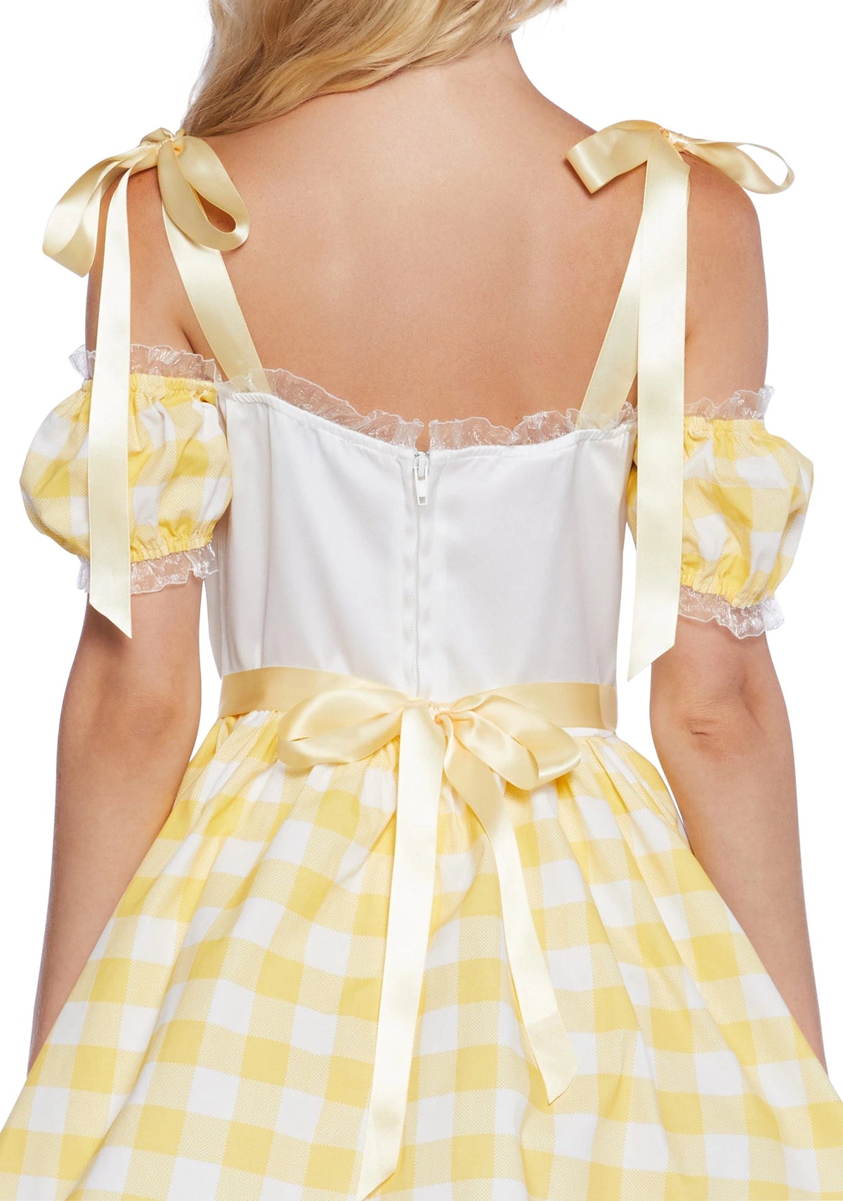 Gingham Dress & Bear Accessory Costume Set - Yellow