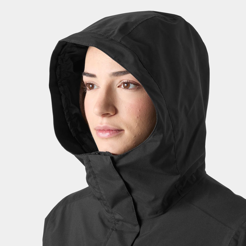 Women's Hooded Raincoat - Green