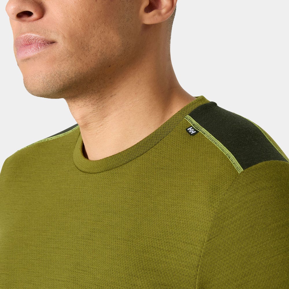 Men's Merino Wool Base Layer Top - Blue