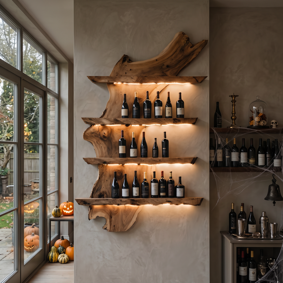 Handcrafted Solid Wood Wine Holder