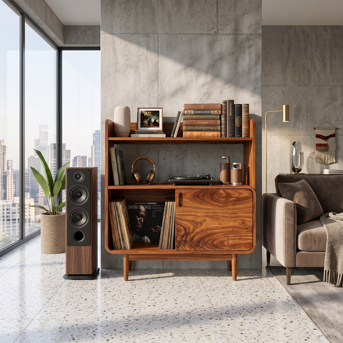 Elegant Turntable Cabinet For Music Lovers