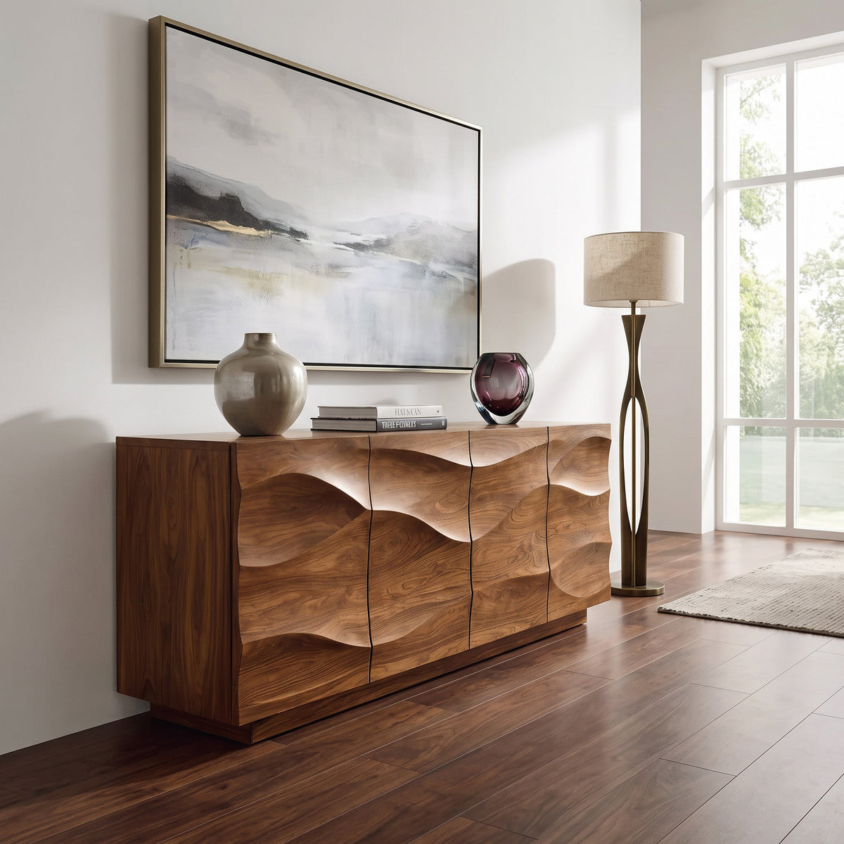 Modern Wave Sideboard