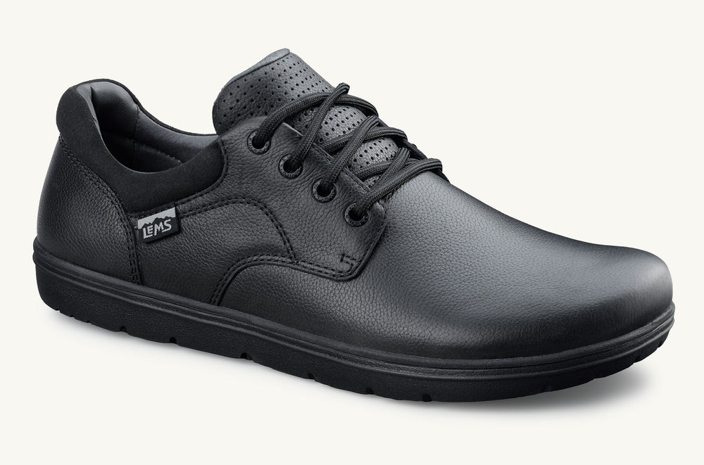 Men's Leather Oxford Shoe - Black