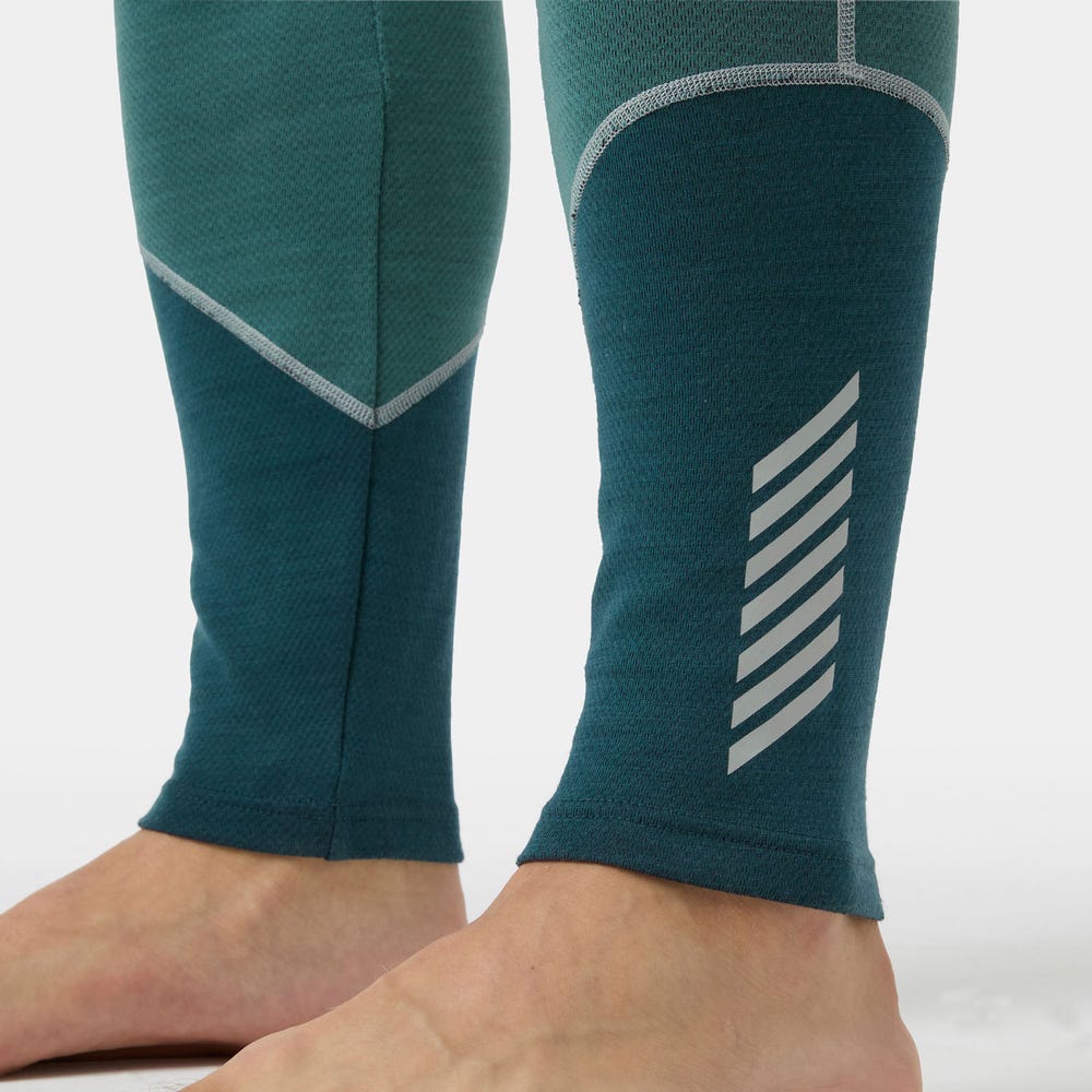 Men's Merino Wool Base Layer Pants - Blue