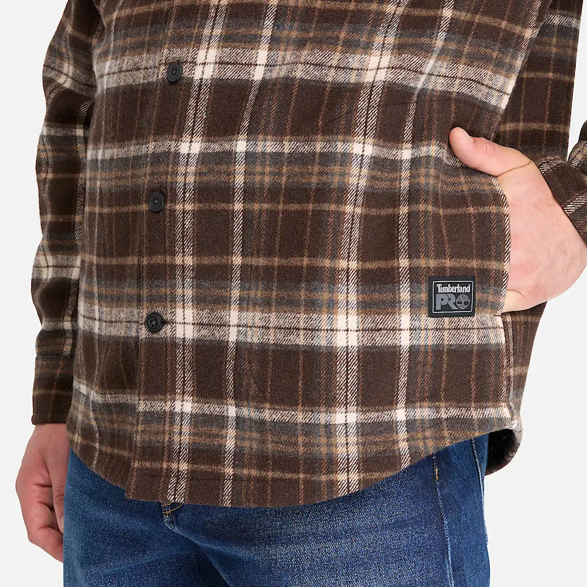 Men's Fleece-Bonded Flannel Overshirt