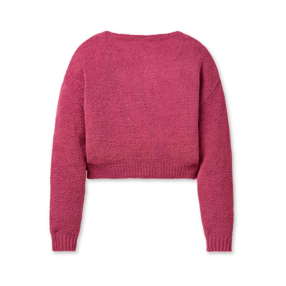 Women's Slouchy Boat Neck Pullover - Green