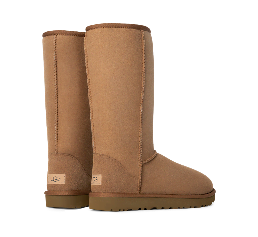 Women's Tall Sheepskin Boot - Black