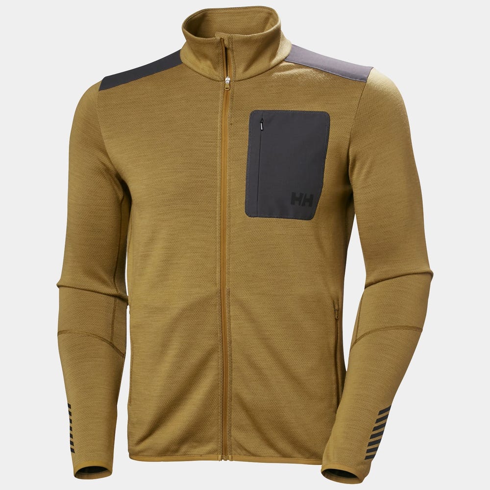 Men's Merino Wool Full-Zip Midlayer - Blue