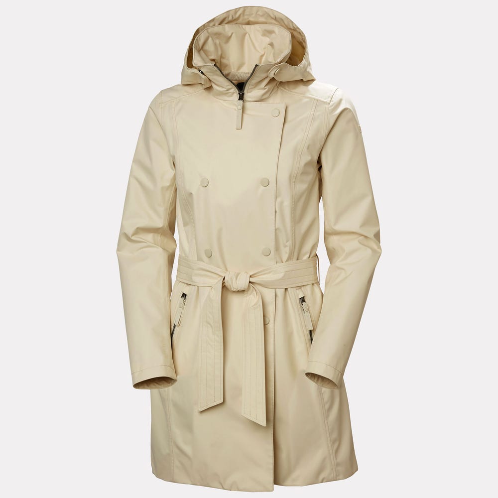 Women's Waterproof Trench Coat - Speckled