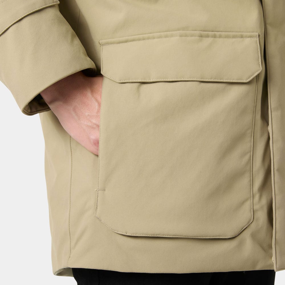Men's Waterproof Down Parka - Pebble