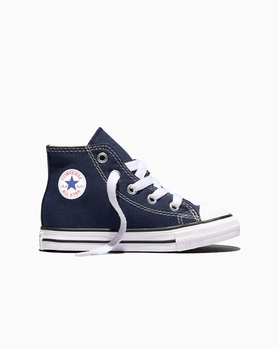 Toddler Canvas High-Top Sneaker - Multiple Colors - Navy