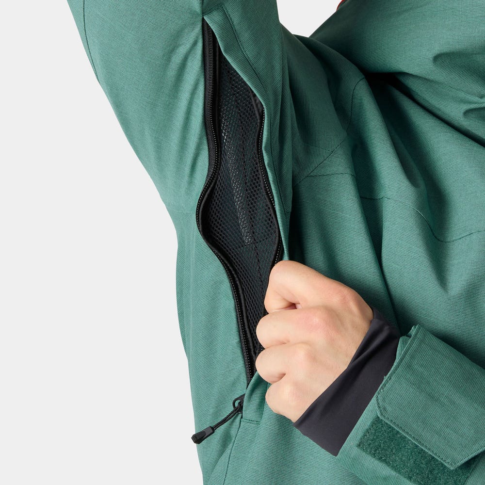 Men's Insulated Ski Jacket - Opal Green