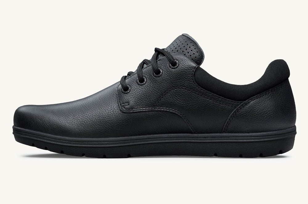 Men's Leather Oxford Shoe - Black