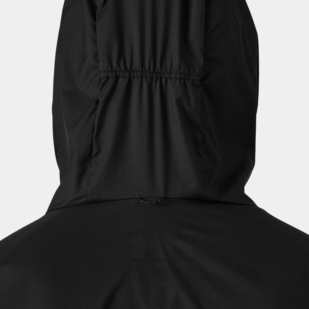 Men's Packable Windbreaker Jacket - Black