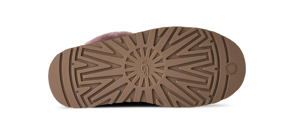 Women's Suede Platform Slipper - Brown