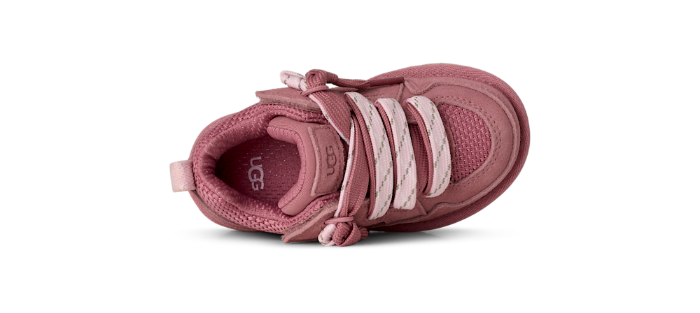 Toddler Suede Mesh Low Top Sneakers - Pink