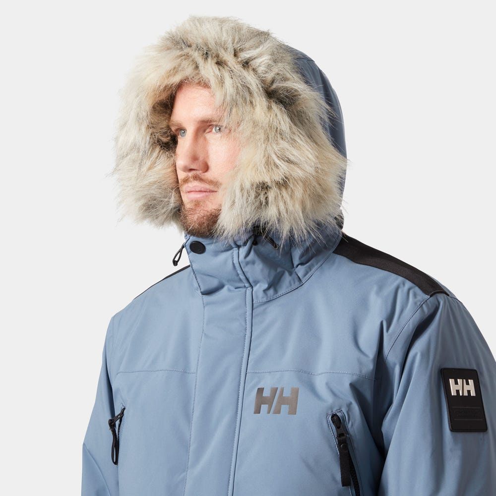 Men's Insulated Waterproof Parka - Gray Green