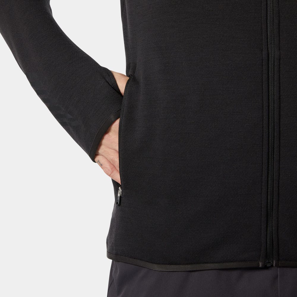 Men's Merino Wool Full-Zip Midlayer - Blue