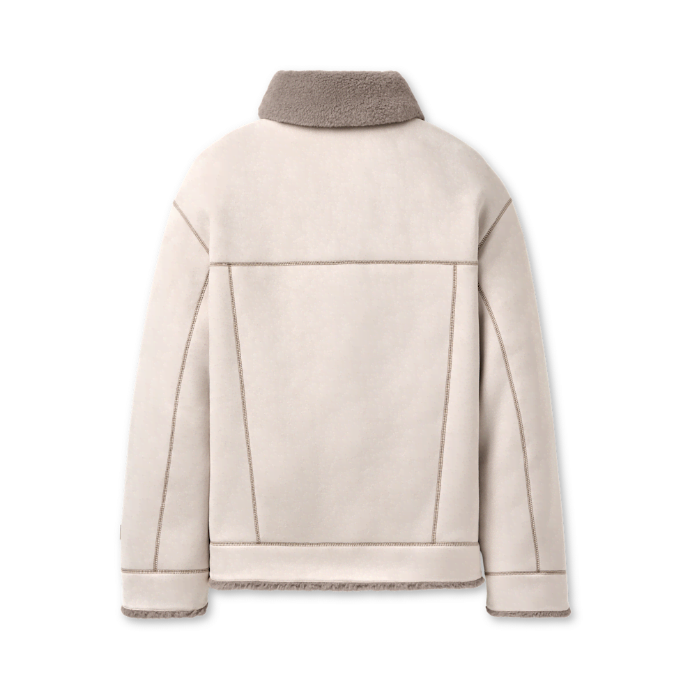 Women's Reversible Faux Suede Trucker Jacket