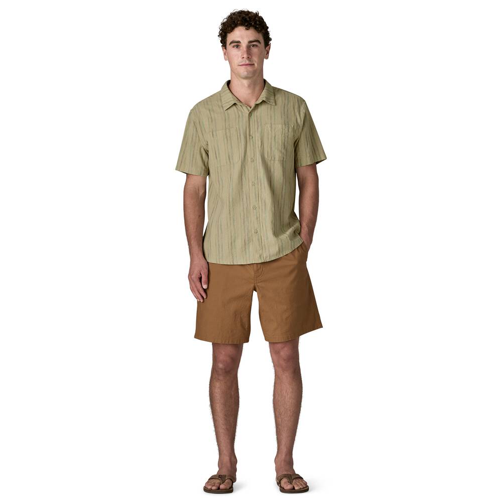 Men's Hemp Cotton Button-Up Shirt - Stone