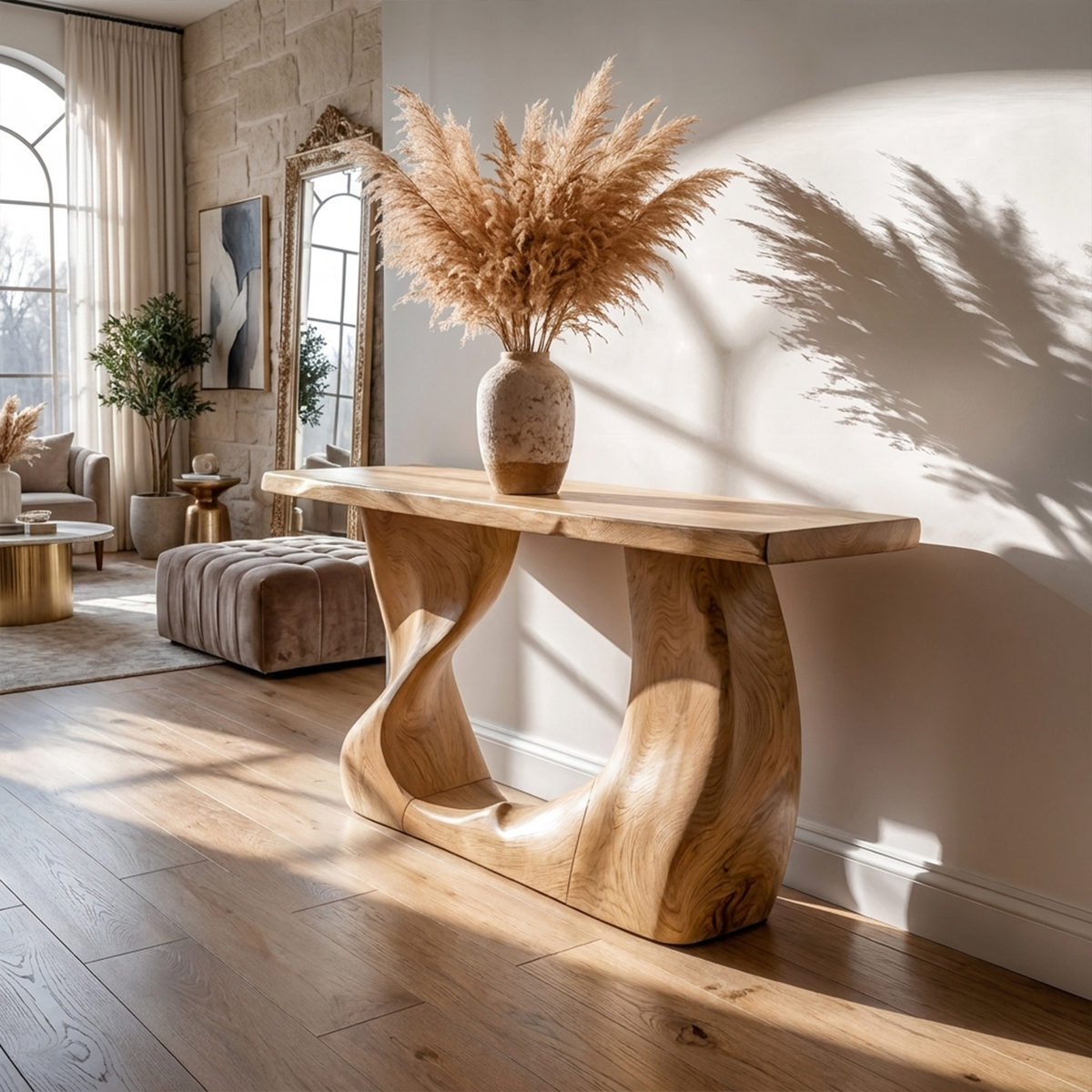 Rustic Modern Console Table