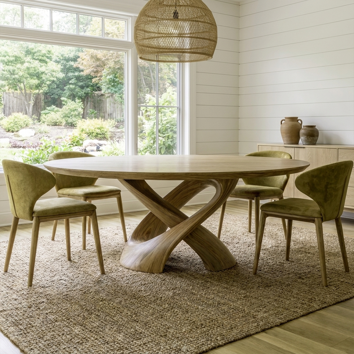 Rustic Handcrafted Live Edge Dining Table