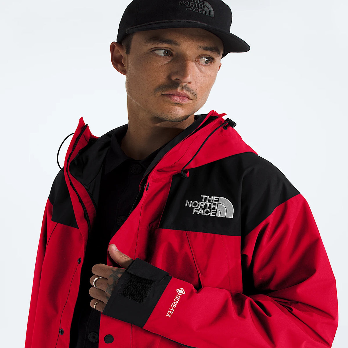 Men's Waterproof Shell Jacket - Red/Black