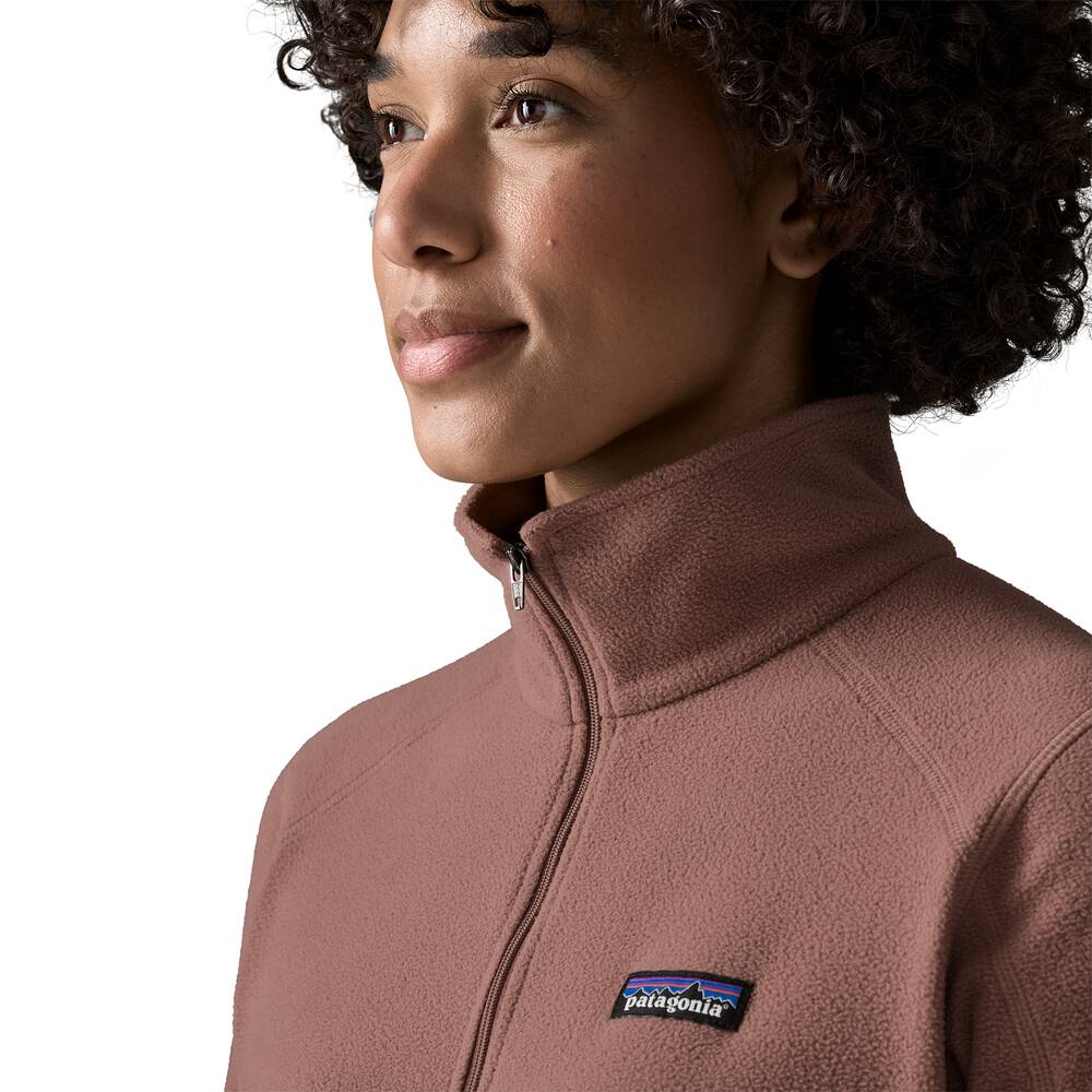 Women's Quarter-Zip Microfleece Pullover - Mango