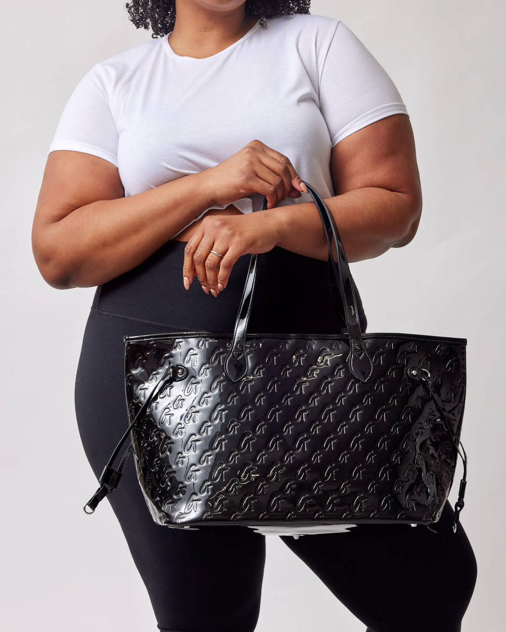 Mirrored Travel Bag Set - Black