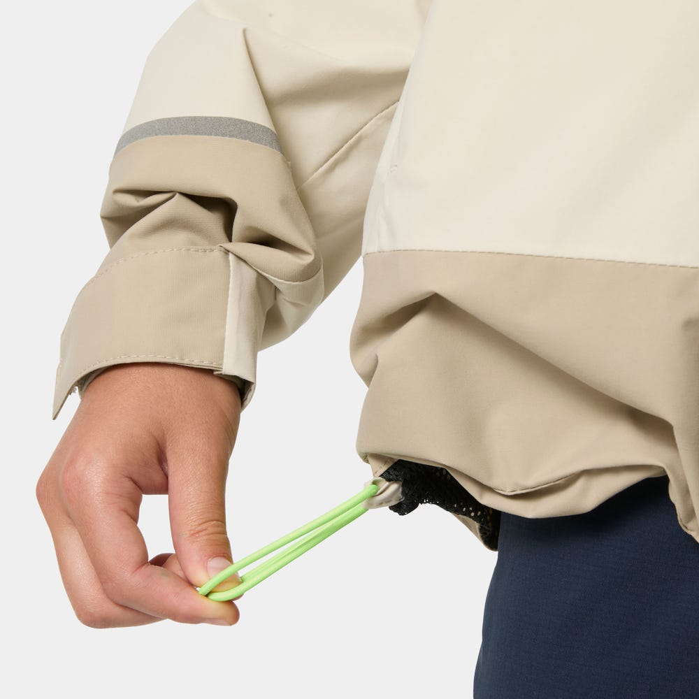 Juniors' Hooded Sailing Rain Jacket - Cream