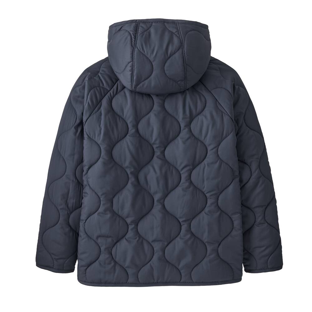Kids' Quilted Insulated Hooded Jacket - Gray