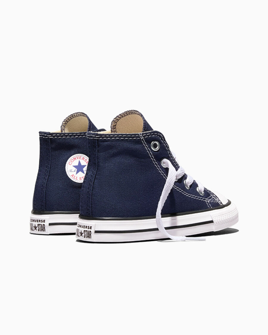 Toddler Canvas High-Top Sneaker - Multiple Colors - Navy