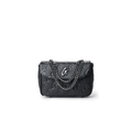 Mini Chain Strap Flap Bag - Black
