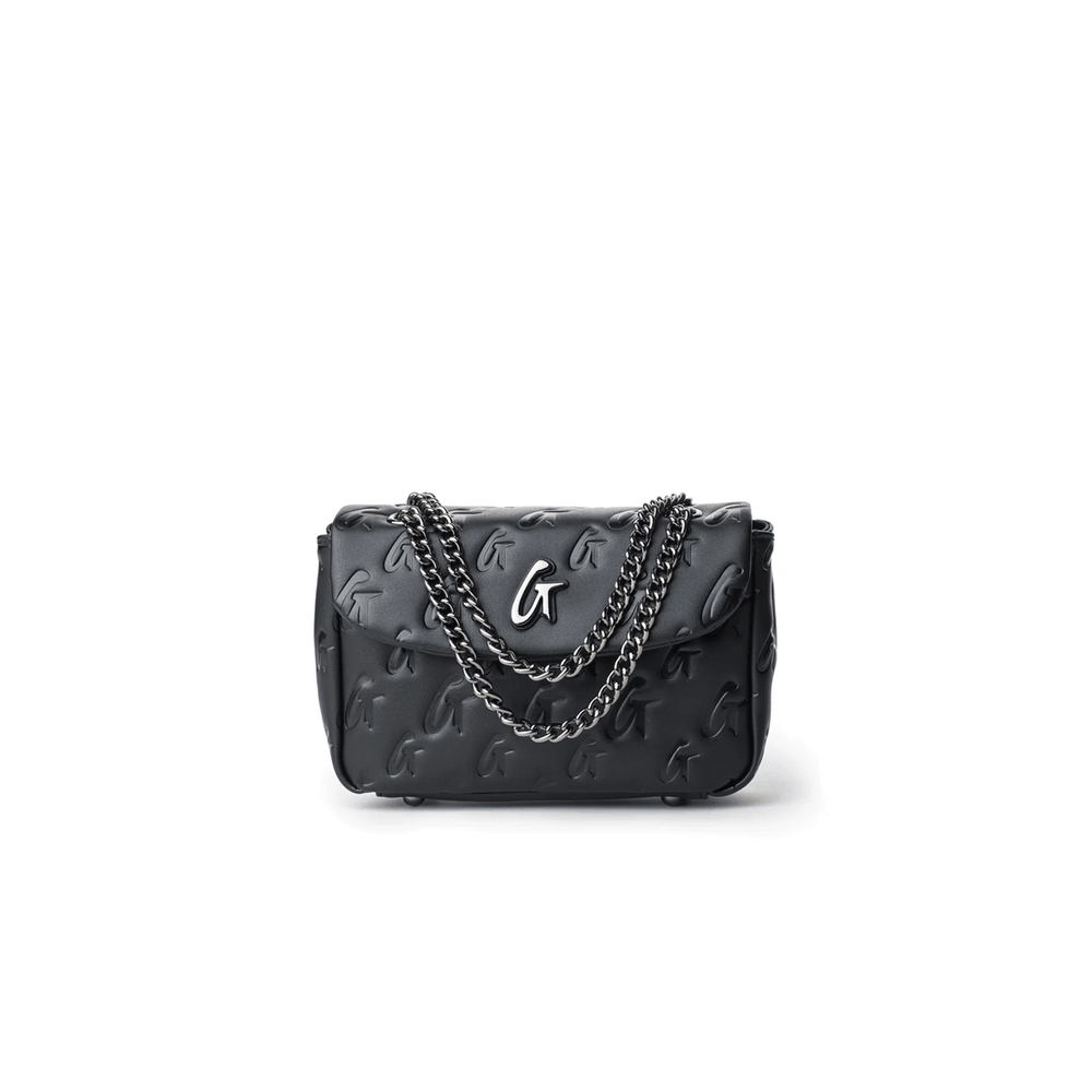 Mini Chain Strap Flap Bag - Black