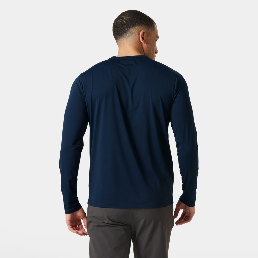 Men's UPF 50+ Long Sleeve Crew - Navy